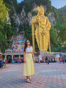 Templo Batucaves na Malásia da religião do hinduísmo