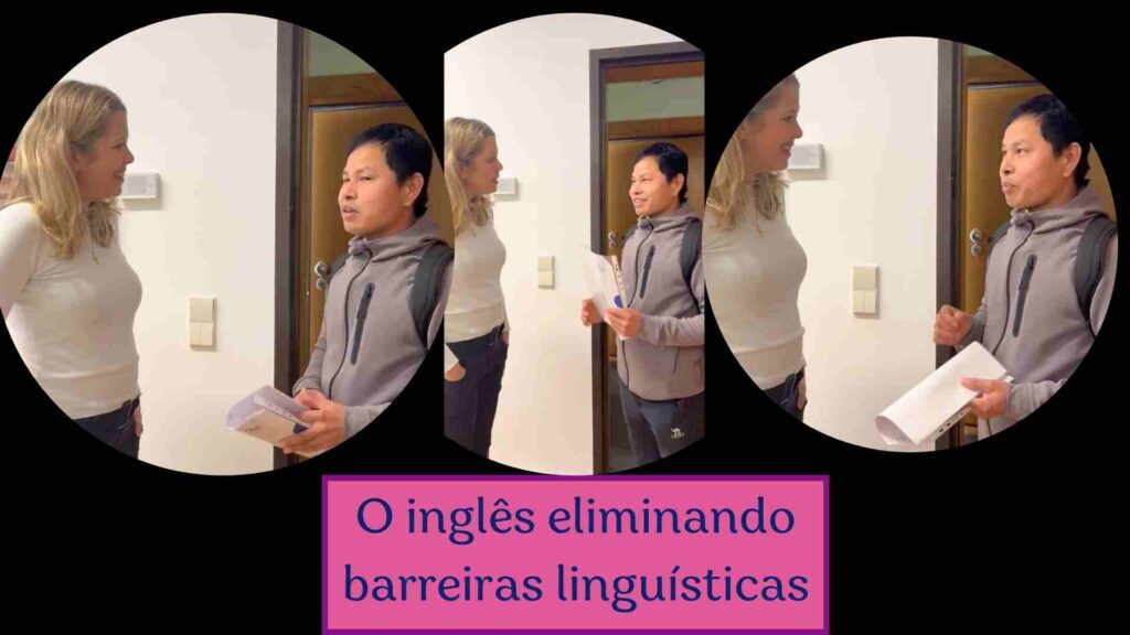 Entregando uma tradução a um cliente do Nepal - conexões através do inglês
