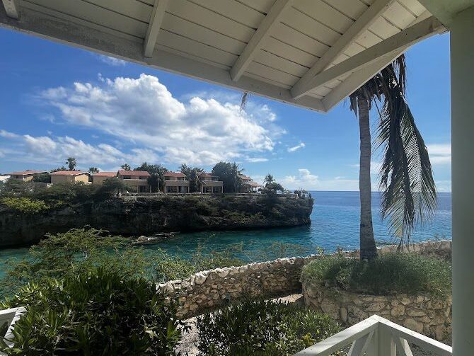 Vista da nossa varanda - Curaçao é uma ilha muito encantadora