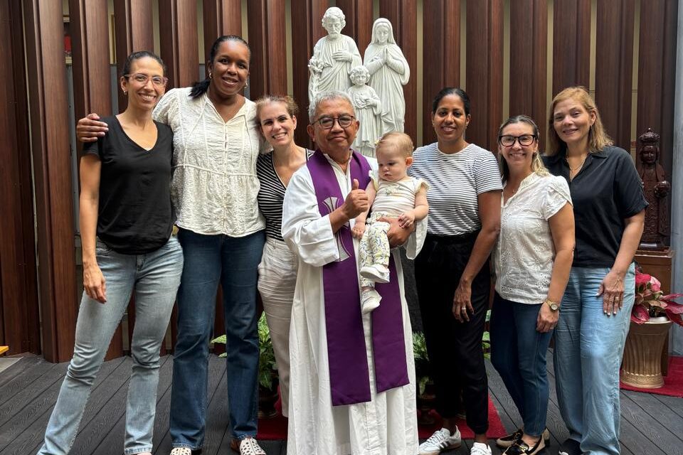 Um dos encontros semanais do grupo católico em 2025.