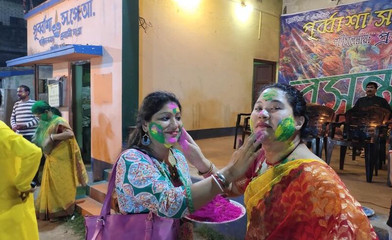 Holi festival das cores