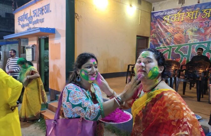 Holi festival das cores