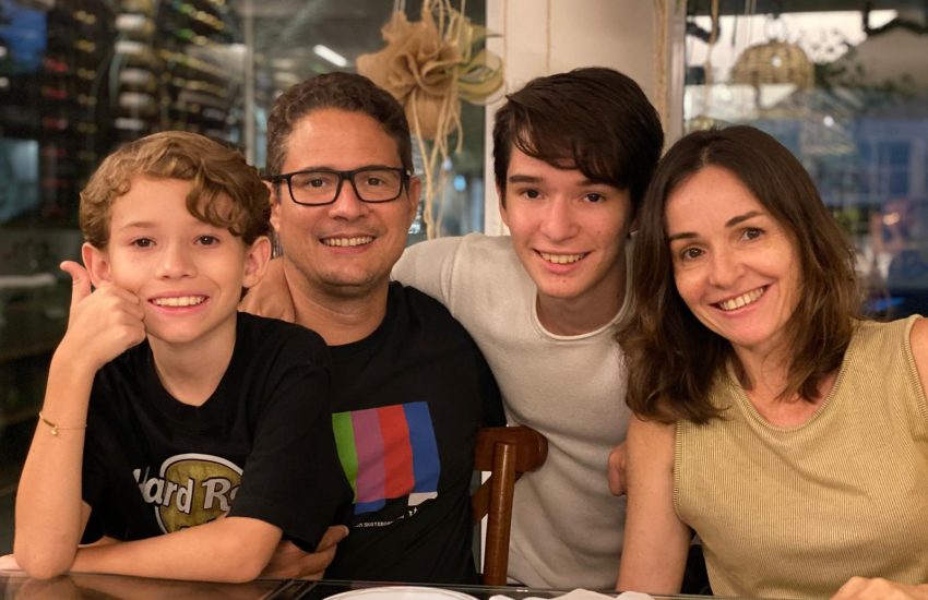 Patricia, Reinaldo e os filhos voltaram ao Brasil depois de muitos anos em Dubai.