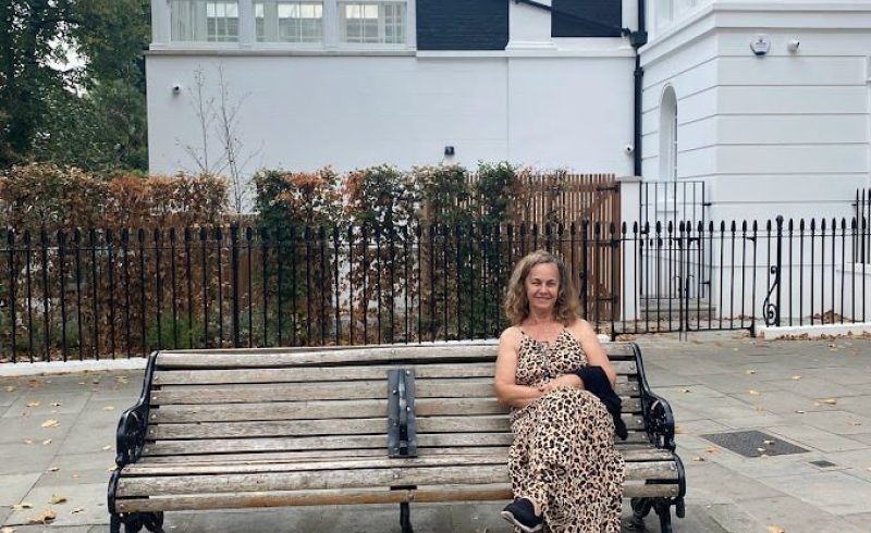 minha mãe em Londres
