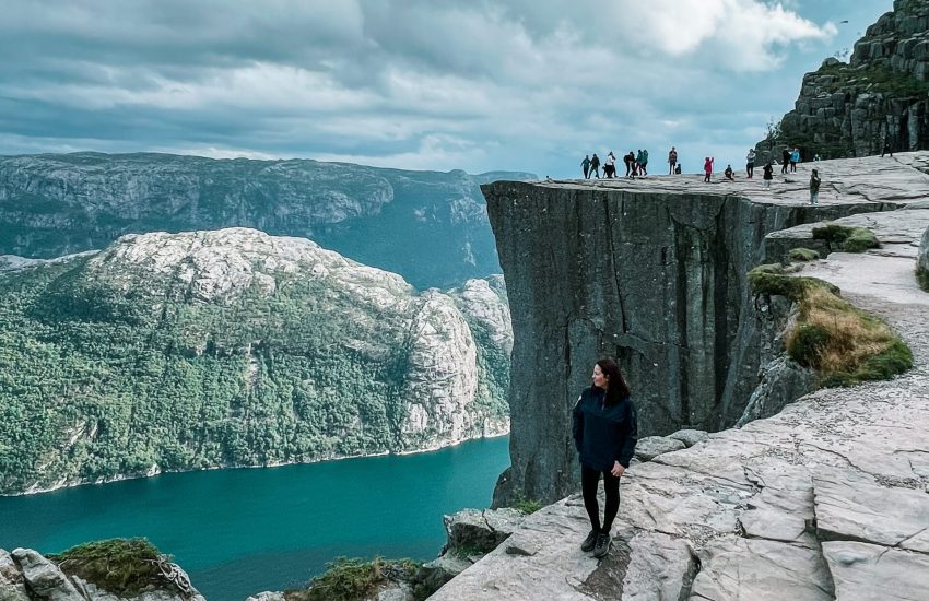 Famosa Pedra do Pulpito na Noruega - Imagem: Arquivo Pessoal