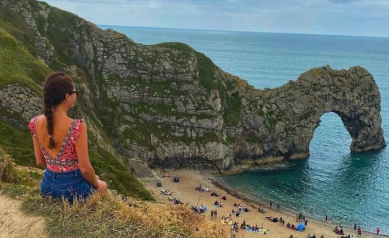 Doorset, é famosa pelo arco de calcário, formado pelas ondas - Arquivo Pessoal