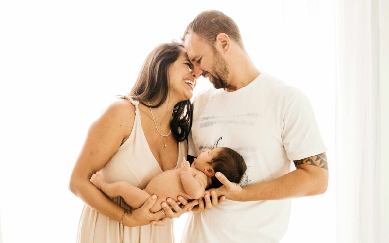 O nascimento do 1o filho inauguar a familia com crianças pequenas