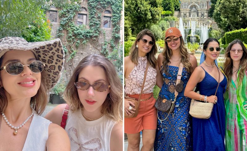 Eu, Mari, Larissa e Kennya na Itália no ano passado - Imagem: Arquivo Pessoal