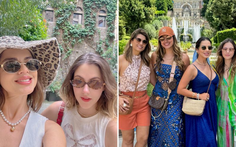 Eu, Mari, Larissa e Kennya na Itália no ano passado - Imagem: Arquivo Pessoal