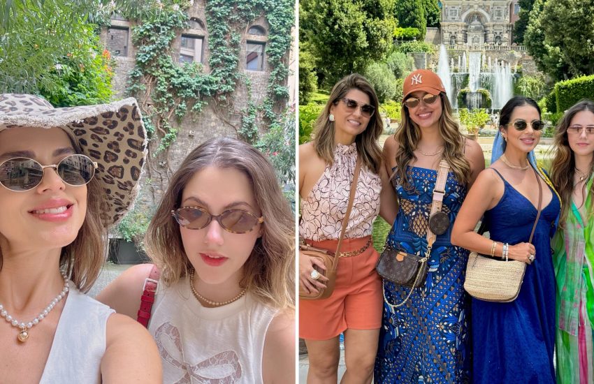 Eu, Mari, Larissa e Kennya na Itália no ano passado - Imagem: Arquivo Pessoal