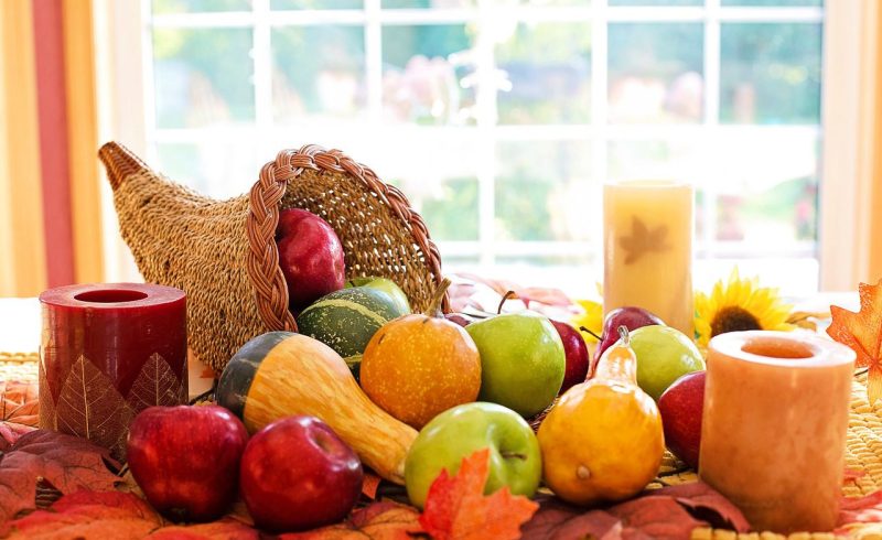 Mesa posta pro Thanksgiving. Pixabay.