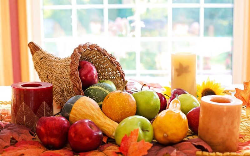 Mesa posta pro Thanksgiving. Pixabay.